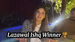 Lazawal Ishq Winner 🏆 Party | Junaid & Ayesha ✨ | Miss you junaid Bhai 🥺 #lazawalishq #vlog #travel 