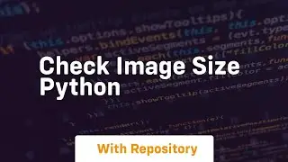 check image size python