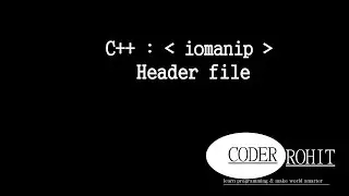 c++ : iomanip header file