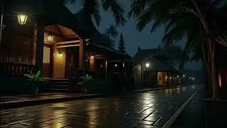 Late Night Bali Rain Lofi &ndash; Relax, Study, and Sleep with Cozy Tropical Night Ambience