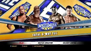 WWE '12 PS3 - Kane VS Rey Mysterio VS Big Show VS Evan Bourne - Fatal 4-Way TLC [2K][mClassic]