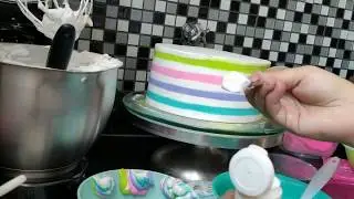 BOLO DECORAÇÃO - INFANTIL FÁCIL | DRIP CAKE BRANCO | LORENA GONTIJO