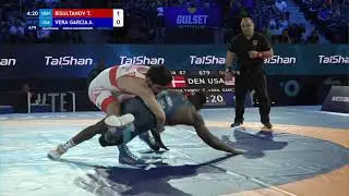 Qual. GR - 87 kg: T. BISULTANOV (DEN) v. A. VERA GARCIA (USA)