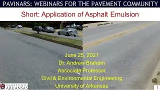 Application of Asphalt Emulsion (Pavinar Short)
