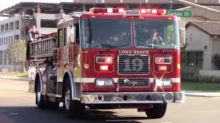 Long Beach Fire Dept. Engine 19 Responding