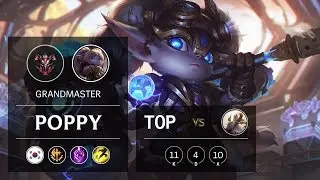 Poppy Top vs Kayle - KR Grandmaster Patch 9.19
