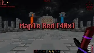 Maple Red 40x Faithful Edit | Minecraft PvP Texture Pack