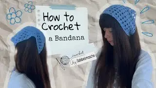 Einfaches Bandana für den Sommer häkeln / Dreieckstuch / Häkelanleitung süßes Granny Stitch Bandana 