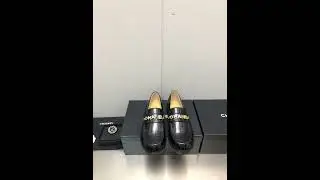Chanel classic women's flat loafers casual leather shoes#leatherloafers #chanelshoes