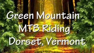 Mountain biking in the Green Mountain National Forest near Dorset, Vermont
