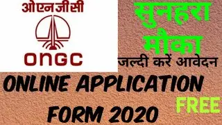 ONGC Apprentice Online Application Form 2020 {No Application Fee}