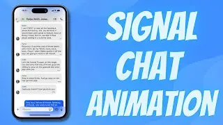 Signal Text Message Chat Animation