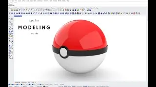 Rhino Modeling pokemon ball