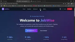 JobWise -Smart Job Application Tracker (Based on MERN Stack)