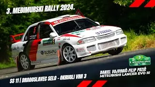 3. Međimurski Rally 2024|SS11 Dragoslavec Selo-Okrugli Vrh 3 - 8,79 km onboard|D. Vojvodić-F. Puzić