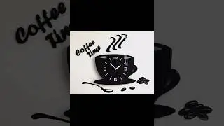 #shorts #ytshorts #luxuriouslife #3d #wall #viral #trend Coffee Cup Shape Wall Clock#coffee #love