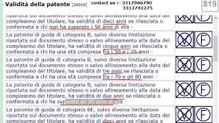 Validita della patente