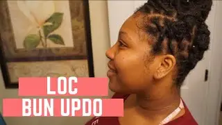 Simple Loc Bun Updo | Loc Style