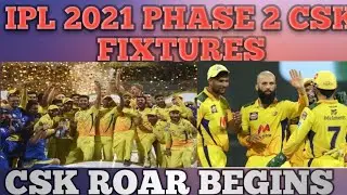 IPL.2021 PHASE 2 CSK FIXTURES | CENTURY SPORTS
