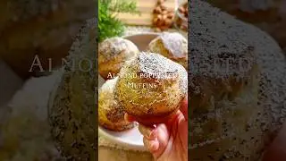 Almond poppyseed Muffins #youtubeshort #shortsfeed #shortsyoutube #shorts #shortvideo