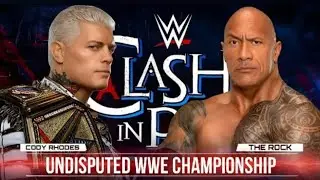 WR3D 2k25 | Cody Rhodes vs The Rock - Undisputed Wwe Championships | Clash in Paris #wr3d #wwe 