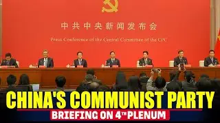 LIVE: China's Communist Party holds presser on the fourth plenum | Global trade | USA | Trump