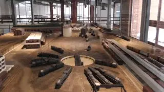 HO scale model layout of Steamtown NHS