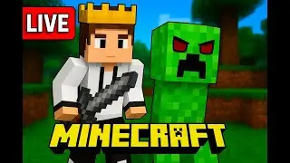 👑 LIVE Survival gameplay with subscriber ❤️ | Minecraft OP Gameplay 💪and bedwar | Bedrock