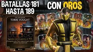 VOUGHT TOWER BATTLES 181, 182, 183, 184, 185, 186, 187, 188 y 189 with GOLD TEAM | MK Mobile