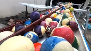 Water Marble Run 🌟 Special Rain Gutter Collection: Billiard Balls Rolling