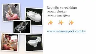 Roomijs verpakking roomysbeker roomysmasjien