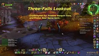 Need a spot to farm primal bear spine, pristine vorquin horn and crystalspine fur.  This spot has it