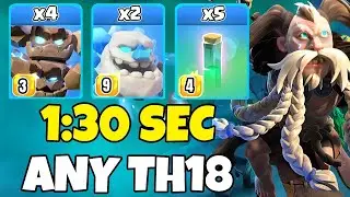 Th18 Meteor Golem + Ice Golem + RC Charge Attack Strategy | Th18 Attack Strategies (Clash of Clans)