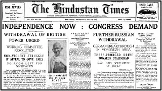 HT celebrates India&rsquo;s iconic moments | 1942 Congress Demands | #HTLegacyOfTruth