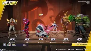 Marvel Rivals Incognito Dolphin, Devil 2099, Maestro, and Azure Shade Team Up