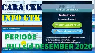 CEK INFO GTK v.2020.2.0 (Semester 2 Periode Juli s/d Desember 2020)