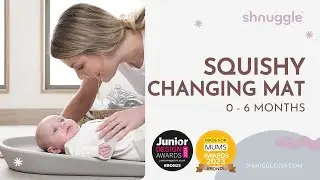 Shnuggle Squishy Changing Mat Review & Demo | Soft, Warm-Touch, Slanted Design for Easier Changes