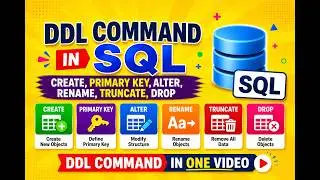 Learn SQL DDL Commands in 30 Minutes | CREATE, ALTER, DROP, TRUNCATE, RENAME Explained SQL Interview