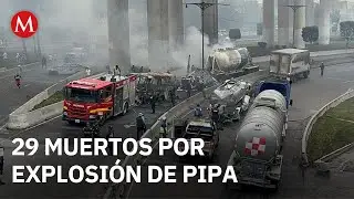 Explosi&oacute;n de pipa de gas en Iztapalapa deja 29 muertos y 16 hospitalizados
