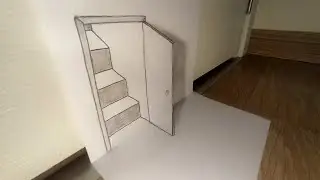 How to draw a 3d Door on Paper