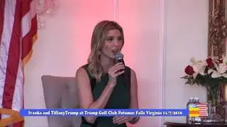 Ivanka and Tiffany Trump at Trump Nationnal Golf Club Virginia