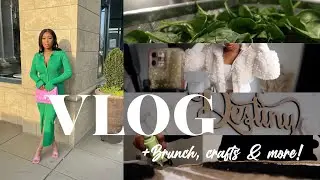 WEEKLY VLOG| DAY IN THE LIFE LIVING IN CLT + BRUNCH + DIY WALL ART & MORE! | DESTINYLANAY VLOGS