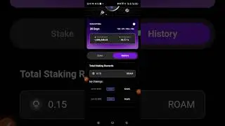 Cara Unstake Atau Unstaking Token Roam