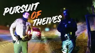 Car Thieves Run From Police And Actually Get Caught