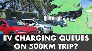 London to Burgundy EV Trip (500km+): What charging queues?