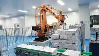STEP Palletizing Robot Qilu Pharmaceutical Palletizing Site