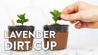 Lavender Chocolate Pudding Dirt Cups | Nature Restore