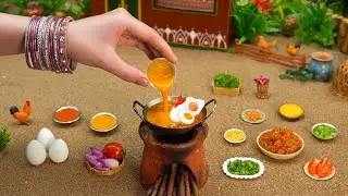 Miniature Roasted Egg Masala | Easy Making Egg Curry Recipe | Tiny Foodkey