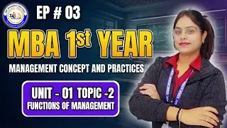 📘 Functions of Management | Unit 1 | MBA 1st Semester