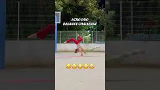 Acro D&uacute;o Challenge 😳 #acroduo #acroyoga #partnerchallenge #duo #acrobatics